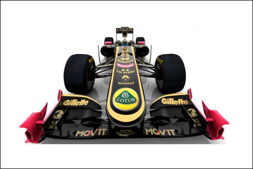 Логотипы Gillette на машине Lotus Renault GP