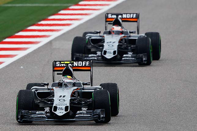 Гонщики Force India на трассе Гран При США в Остине