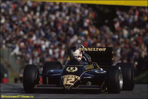 Найджел Мэнселл за рулем Lotus Renault на Гран При Европы 1983 года