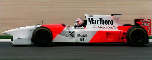 Мэнселл за рулем McLaren MP4/10