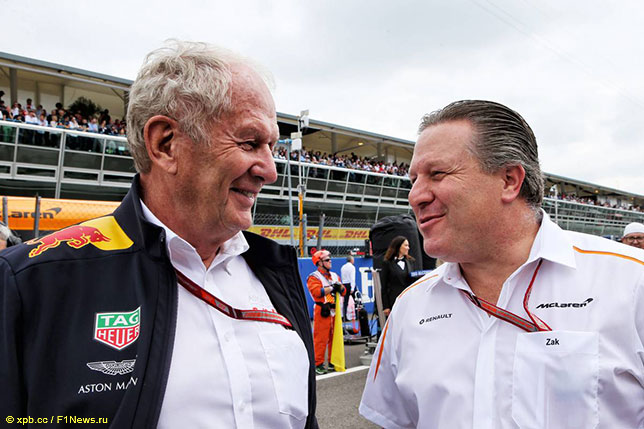 Хельмут Марко и Зак Браун, исполнительный директор McLaren Group