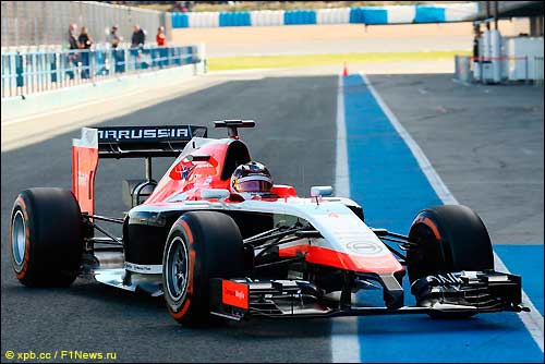 Макс Чилтон за рулём Marussia MR03