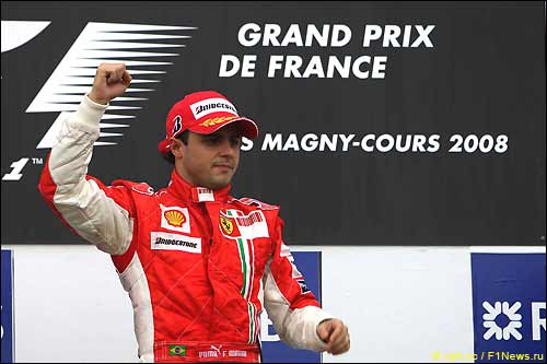 Финиш Фелипе Массы в Гран При Франции