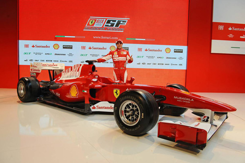 Фелипе Масса на презентации Ferrari F10