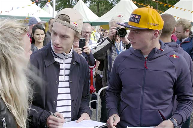 Макс Ферстаппен в роли судьи на гонке Red Bull Soapbox Race в голландском Валкенбюрге