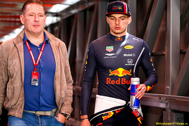 Макс Ферстаппен и его отец, бывший гонщик Формулы 1 Йос Ферстаппен