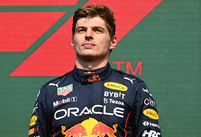 Макс Ферстаппен на подиуме Гран При Бельгии, фото пресс-службы Red Bull Racing