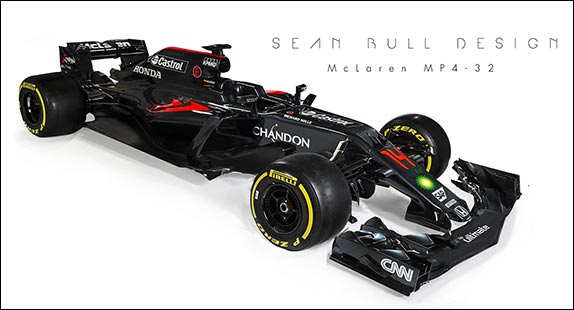 Как могла бы выглядеть новая машина McLaren. Изображение Sean Bull Design