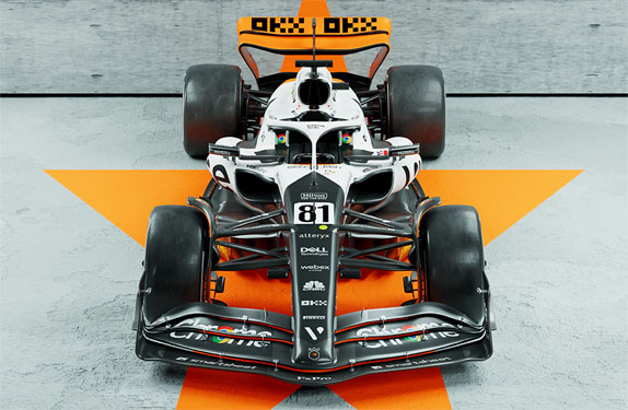 McLaren MCL60 livery for the Monaco and Spanish Grands Prix