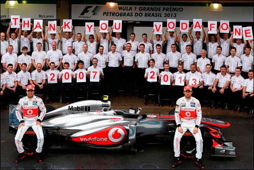 В McLaren прощаются с титульным спонсором