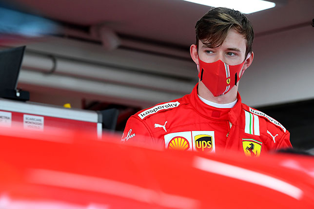 Каллум Айлотт на тестах во Фьорано, фото пресс-службы Ferrari