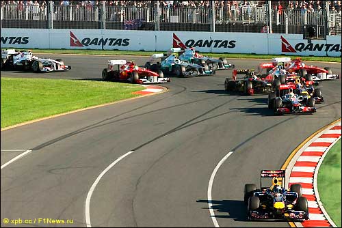 Старт Гран При Австралии 2011 года