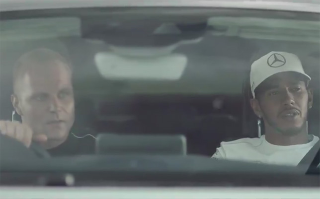 Кадр из видеоролика Petronas c участием Валттери Боттаса и Льюиса Хэмилтона