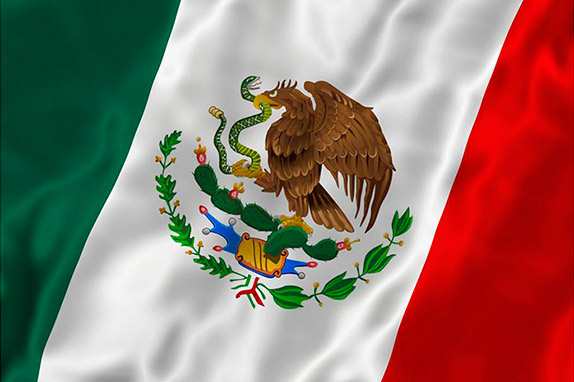 Герб Мексики на флаге страны