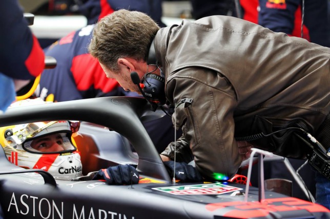 Макс Ферстаппен и Кристиан Хорнер, руководитель команды Red Bull Racing