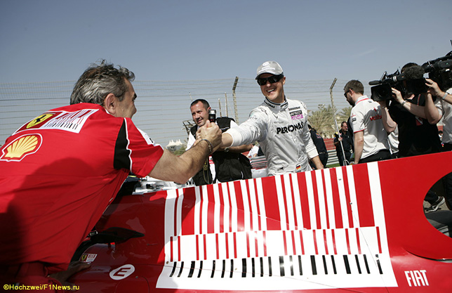 Михаэль Шумахер на Гран При Бахрейна 2010 года