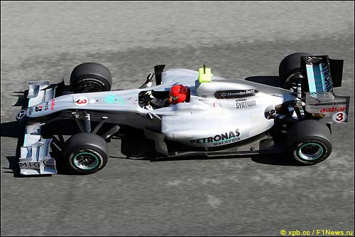 Михаэль Шумахер за рулем MGP W01 на тестах в Хересе