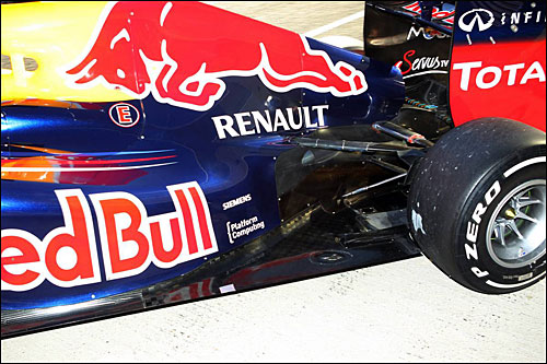Версия RB8, которую Red Bull представила на тестах в Хереса в феврале 2012 г.
