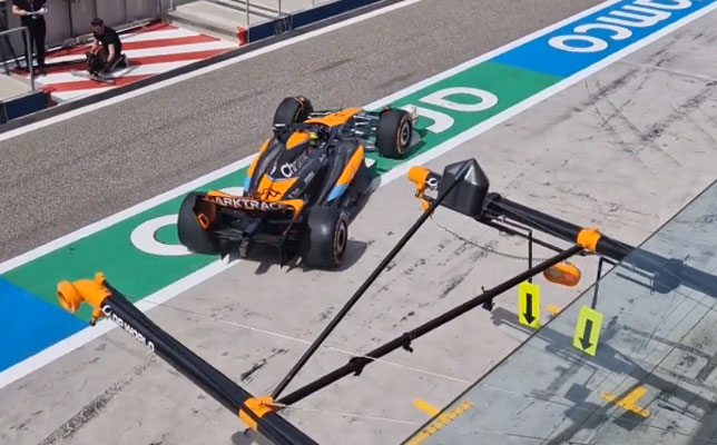 Ландо Норрис, кадр из видео McLaren