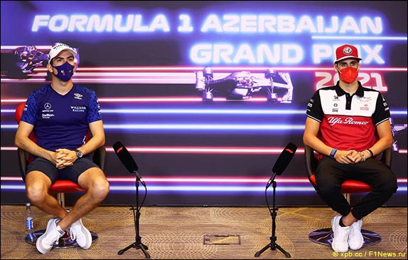 Николас Латифи (Williams) и Антонио Джовинацци (Alfa Romeo)