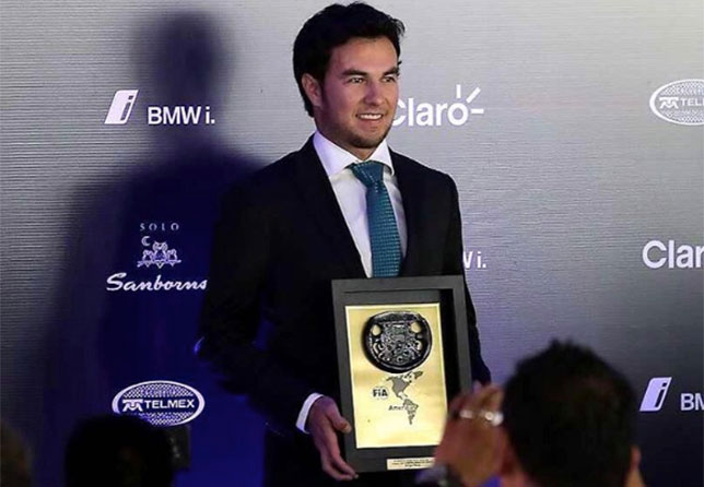 Серхио Перес на церемонии FIA American Awards