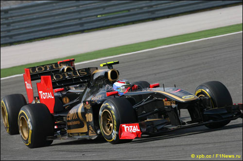 Гонщики Lotus Renault GP на трассе Гран При Турции