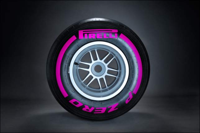 Фиолетовый вариант маркировки шин