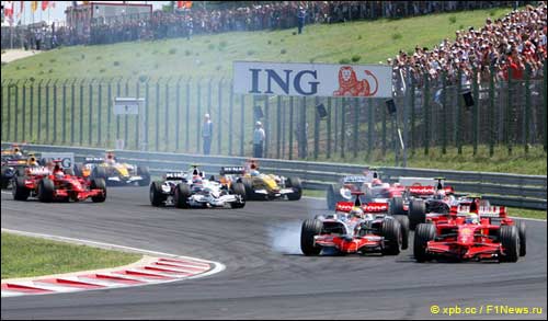 Старт Гран При Венгрии 2008 года