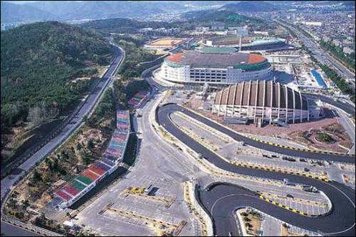 Временная трасса в Чханвоне - арена главной корейской гонки с 1999 по 2003 годы