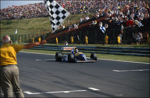 Победный финиш Деймона Хилла на Гран При Венгрии 1993 года 