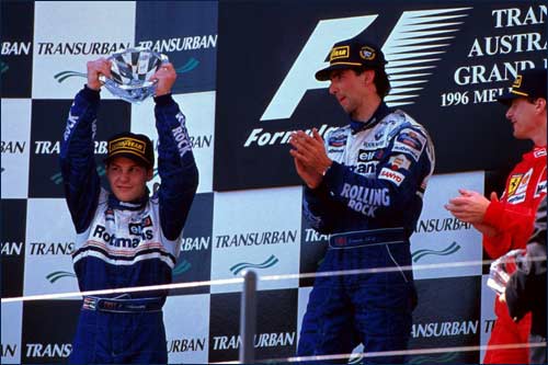 Призовой подиум Гран При Австралии 1996 года