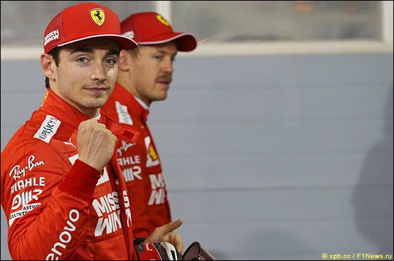 Шарль Леклер уже во второй гонке в составе Ferrari завоевал первый поул в своей карьере