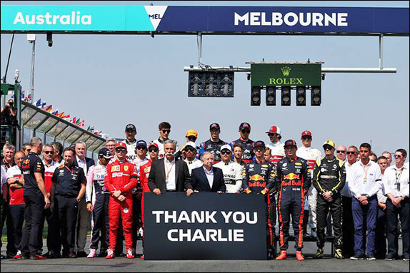 Перед стартом прошла минута молчания в память о директоре гонок FIA Чарли Уайтинге