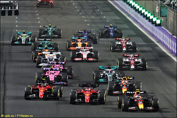 Start of the Grand Prix of Saudi Arabia