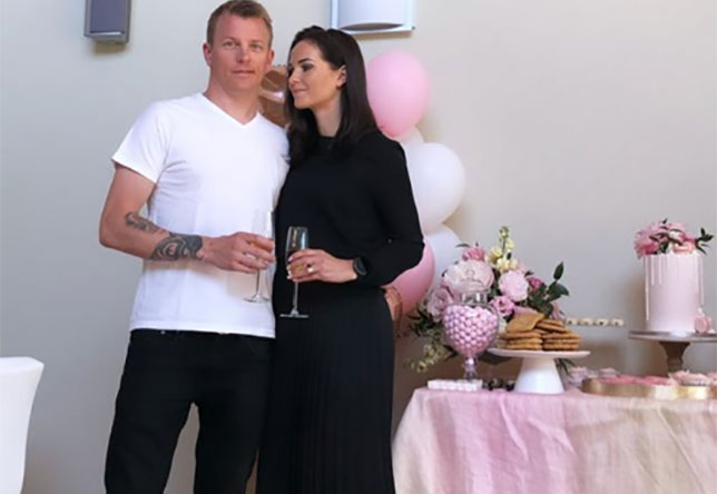 Кими Райкконен и его супруга Минтту на дне рождения дочери, фото из Instagram Минтту Райкконен