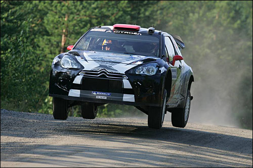 Кими Райкконен за рулем Citroen DS3 WRC
