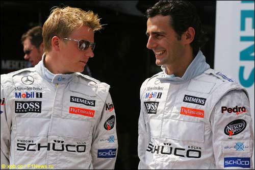Кими Райкконен и Педро де ла Роса на Гран При Франции 2006 года