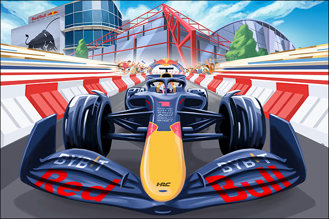 Red Bull Racing отпразднует победу в центре Милтон-Кинса