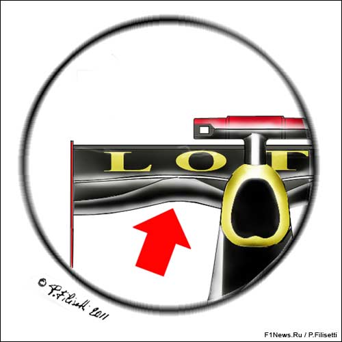 Заднее крыло Lotus Renault