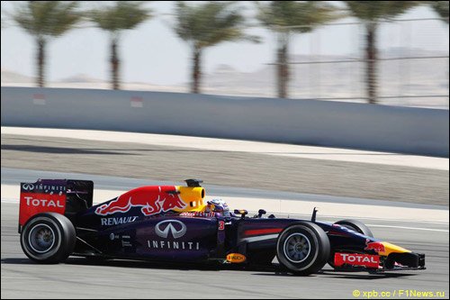 Даниэль Риккардо на тестах в Бахрейне