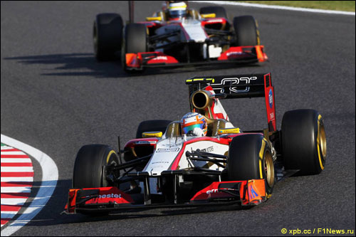 Нараин Картикеян и Педро де ла Роса на Гран При Японии 2012