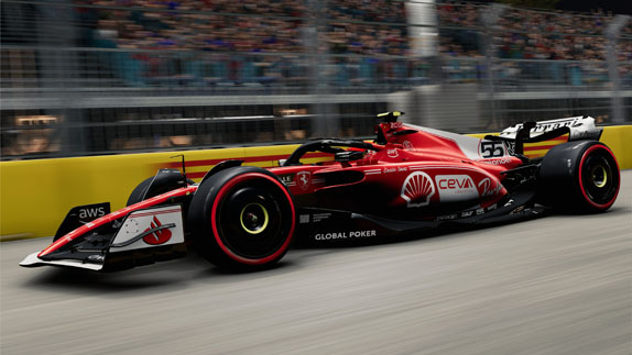 Раскраска Ferrari для Гран При Лас-Вегаса