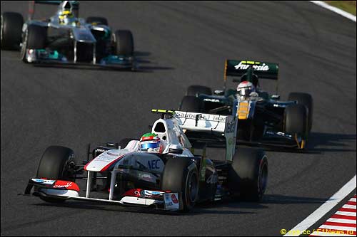 Серхио Перес на трассе Гран При Японии