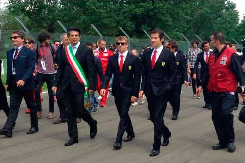 Кими Райкконен приехал в Имолу в составе делегации Ferrari