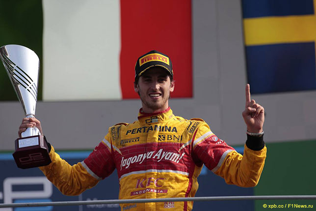 Антонио Джовинацци - победитель гонки GP2 в Монце