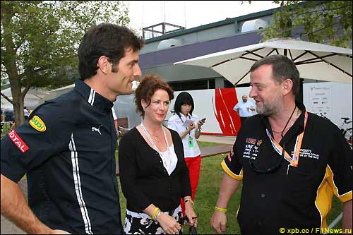 Пол Стоддарт (справа) и Марк Уэббер во время Гран При Австралии, 2009 г.