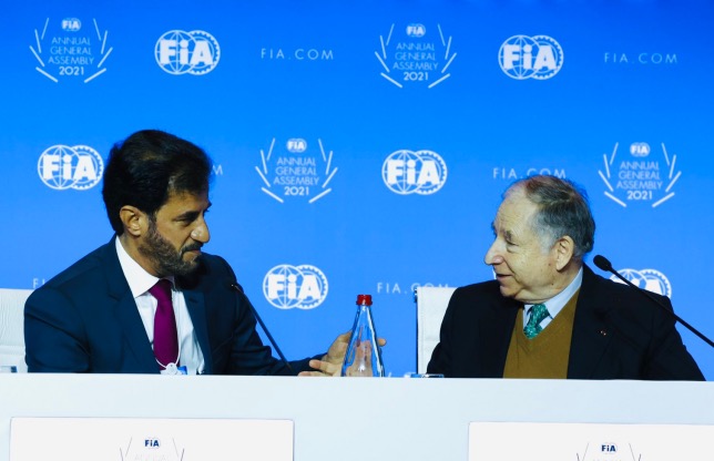 Жан Тодт (справа) и новый президент FIA Мохаммед бен Сулайем, фото пресс-службы FIA