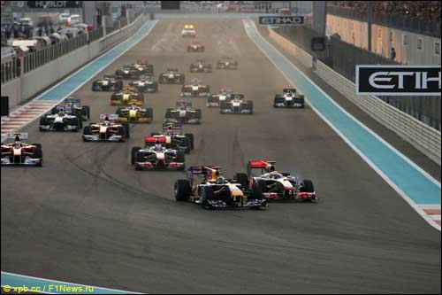 Старт Гран При Абу-Даби, 2010 год