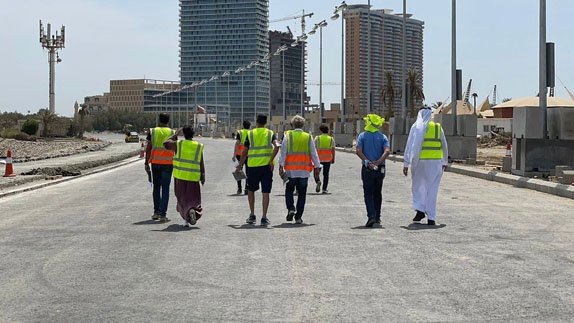 Инспекция трассы в Джидде. Фото: пресс-служба Гран При Саудовской Аравии