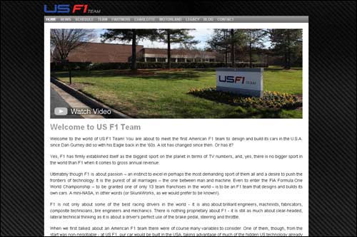 Сайт US F1
заработал только в конце декабря